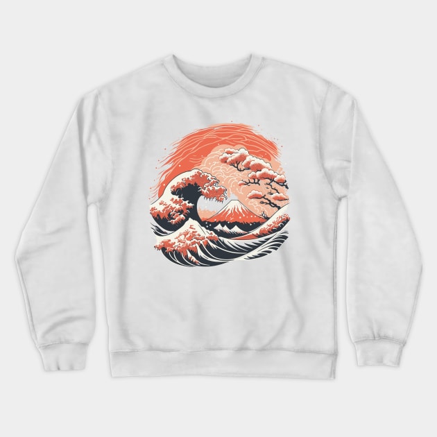 The Great Wave Crewneck Sweatshirt by DesignedbyWizards